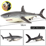 Model,Megalodon,Great,White,Shark,Simulation,Animal,Figure,Decorations,Ornament,Static,Animal,Models