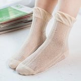 Women,Cotton,Ultra,Elastic,Socks,Summer,Solid,Color,Breathable,Ankle,Socks