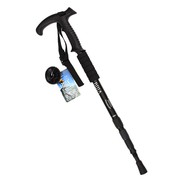 IPRee,Outdoor,Adjustable,Trekking,Sections,Walking,Stick,Crutch,Camping,Climbing,Alpenstock