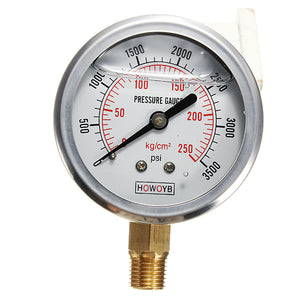 Hydraulic,Liquid,Filled,Pressure,Gauge