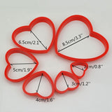 Heart,Shaped,plastic,cookie,cutter,biscuit,stamp,Sugarcraft,decorations