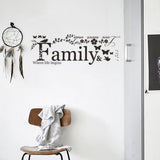 Family,Quote,Sticker,Removable,Vinyl,Decal,Decor