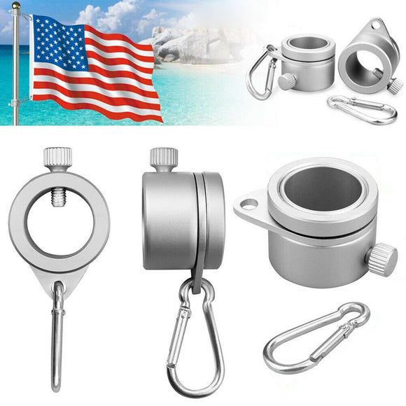 Aluminum,Alloy,Rings,Degree,Rotating,Flagpole,Mounting,Carabiner,Flagpole