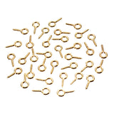 100pcs,Eyepins,Hooks,Eyelets,Screw,Threaded,8x3.5mm