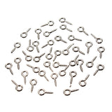 100pcs,Eyepins,Hooks,Eyelets,Screw,Threaded,8x3.5mm