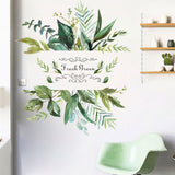 Loskii,FX64103,Green,Rustic,Style,Sticker,Living,Background,Removable,Stickers,Decorations,Poster,Wallpaper