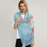 Women,Romantic,Print,Lightweight,Infinity,Scarf,Wraps,Summer,Breathable,Flower,Shawl