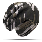 Camouflage,Winter,Velvet,Slouchy,Beanie,Casual,Earmuffs,Skull