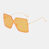 Unisex,Oversizes,Metal,Frame,Square,Shape,Fashion,Trend,Sunglasses