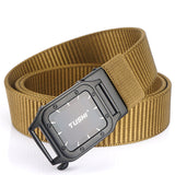 TUSHI,Punch,Automatic,Buckle,Breathable,Nylon,Waist,Belts,Tactical,Leisure,Metal,Press,Buckle,Men's,Waistband