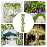 Wisteria,Garland,Artificial,Flowers,Bunch,Wedding,Hanging,Decorations