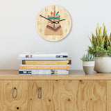 Loskii,CC030,Creative,Pattern,Clock,Clock,Quartz,Clock,Office,Decorations