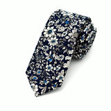 Wedding,Cotton,Printing,Floral,Skinny,Grooms,Necktie