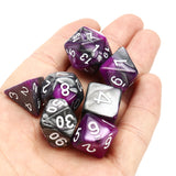 Purple,Gemini,Acrylic,Polyhedral,Dungeons,Dragons