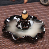 Porcelain,Backflow,Ceramic,Incense,Burner,Holder,Buddhist,Cones
