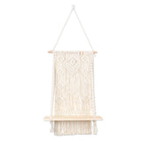 Macrame,Plant,Hanger,Basket,Woven,Tapestry,Shelf,Decoration