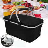 Large,Folding,Picnic,Camping,Insulated,Cooler,Hamper,Storage,Basket