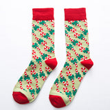 Ladies,Chiristmas,Pattern,Jacquard,Cotton,Middle,Socks,Casual,Outdoor,Socks