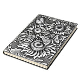 Vintage,Embossed,Sunflower,Travel,Diary,Notebook,Journal,Leather,Notepad