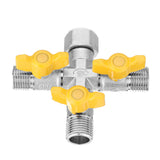 Garden,Manifold,Quick,Connector,Three,Outlet,Water,Splitter,Valve,Adapter,Washing,Machine,Faucet"