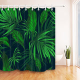 Tropical,Plants,Waterproof,Shower,Curtain,Fabric,Hooks,Polyester,Bathroom