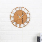 Modern,Clock,Round,Silent,Movement,Skeleton,Roman,Numeral,Minimalist,Clock