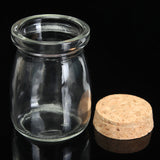 Small,Clear,Glass,Storage,Bottle,Container,Stopper