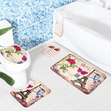 Toilet,European,Style,Toilet,Carpet,Fabric,Pedestal,Tower,Printing,Bathroom