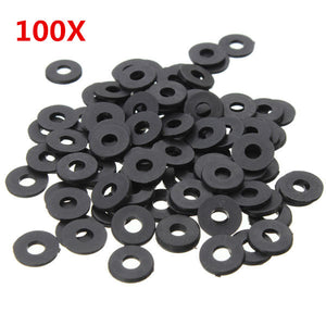 Suleve,M3NW1,Black,Nylon,Washer,Screws,100pcs