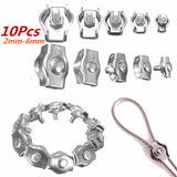 10Pcs,Stainless,Steel,Simple,Grips,Cable,Clamps,Caliper