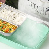 Stainless,Steel,Insulated,Bento,Lunch,Compartments,Outdoor,Camping,Picnic