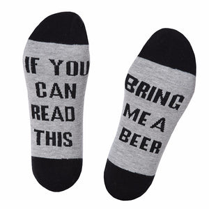 Cotton,Socks,Funny,Letterr,Printed,Middle,Socks