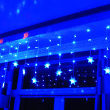 Curtain,Snowflake,String,Lights,Fairy,Lights,Modes,Christmas,Lights