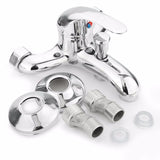 Chrome,Bathroom,Mixer,Faucet,Bathtub,Shower,Mixing,Vavle,Spout,Mount