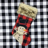 Christmas,Ornaments,Linen,Stocking,Socks,Large,Santa,Claus,Snowman,Socks,Candy,Christmas,Decor