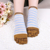 Ladies,Socks,Simple,Fashion,Cotton,Striped,Ankle,Socks