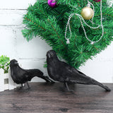 Raven,Halloween,Party,Decorations,Stuffed,Feather,Blackbird,Decor