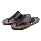 Leather,Sandals,Slippers,Simple,Durable