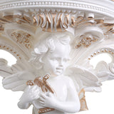 Cupid,Angel,Plaster,Corbel,Shelf,Rococo,Style,Hanging,Flower