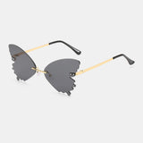 Women,Personality,Butterfly,Shape,Frameless,Protection,Sunglasses