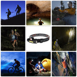 XANES,Rotatable,Headlamp,Rechargeable,Outdoor,Camping,Hiking,Cycling,Fishing,Light,Magnet