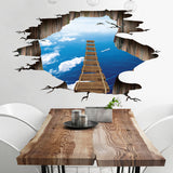 Miico,Creative,Bridge,Broken,Removable,Decorative,Decor,Sticker