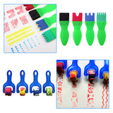 27Pcs,Drawing,Stamp,Painting,Sponge,Brushes,Storage,Children