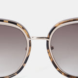 Women's,Leopard,Round,Frame,Retro,Sunglasses