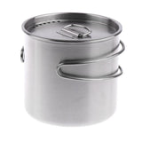 500ml,Stainless,Steel,Cooking,Foldable,Portable,Camping,Picnic,Cooking