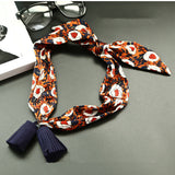 Women,Pendants,Small,Scarf,Chiffon,Korean,style,Tassel,Decoration,Necklace,Scarves