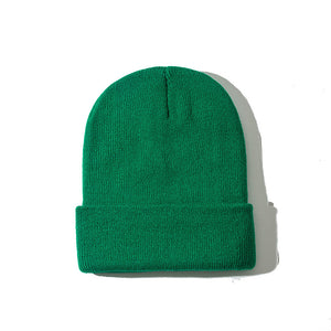 Unisex,Solid,Color,Knitted,Skull,Beanie