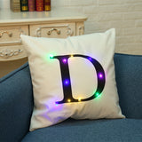 Honana,Creative,Lights,Letter,Pillowcase,Plush,Pillow,Cushion,Cover,Christmas