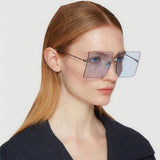 Women,Frameless,Square,Shape,Fashion,Personality,Outdoor,Protection,Sunglasses