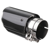 Carbon,Fiber,Black,Universal,Exhaust,Muffler